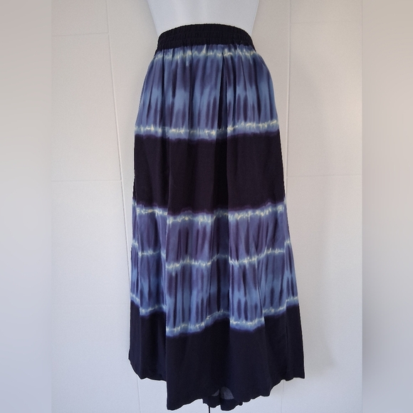 BeachLunchLounge/ Jeremie Midi Skirt In Colour Jakarta/ Tie-Dye/ Size US S - Picture 4 of 12